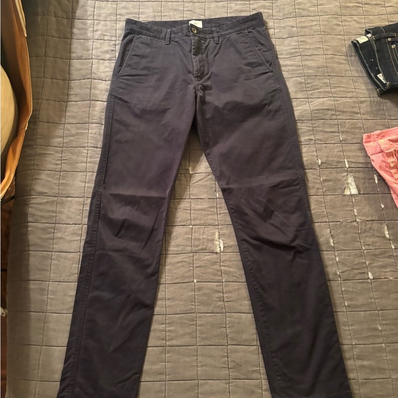 H&M Men's Dark Blue Chinos - Picture 2 of 5